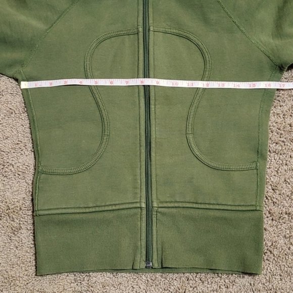 Lululemon Scuba Hoodie Olive Green Size 4 - Picture 8 of 11